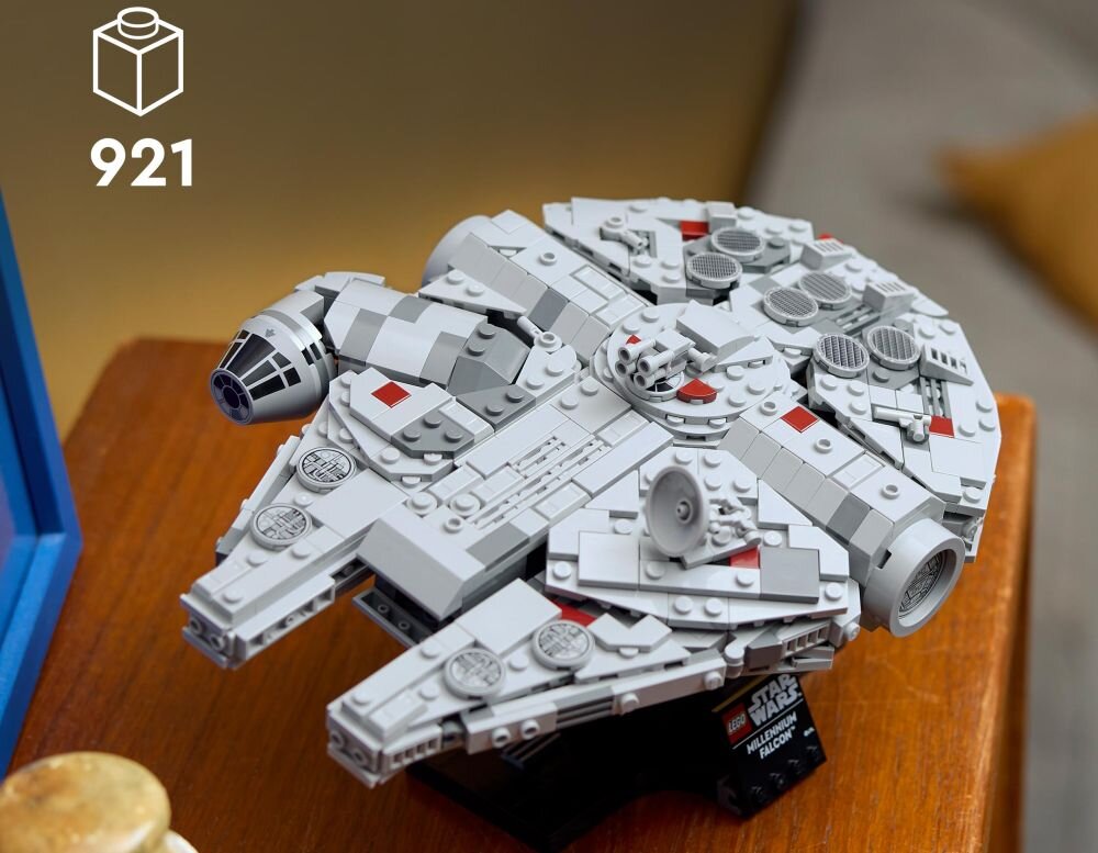 LEGO 75375 Star Wars Sokół Millennium klocki elementy zabawa łączenie figurki akcesoria figurka zestaw