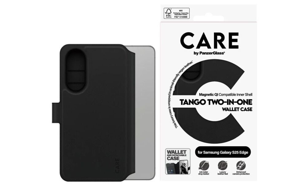 Etui PANZERGLASS Care Feature Tango 2w1 do Samsung Galaxy S25 EDGE etui z opakowaniem