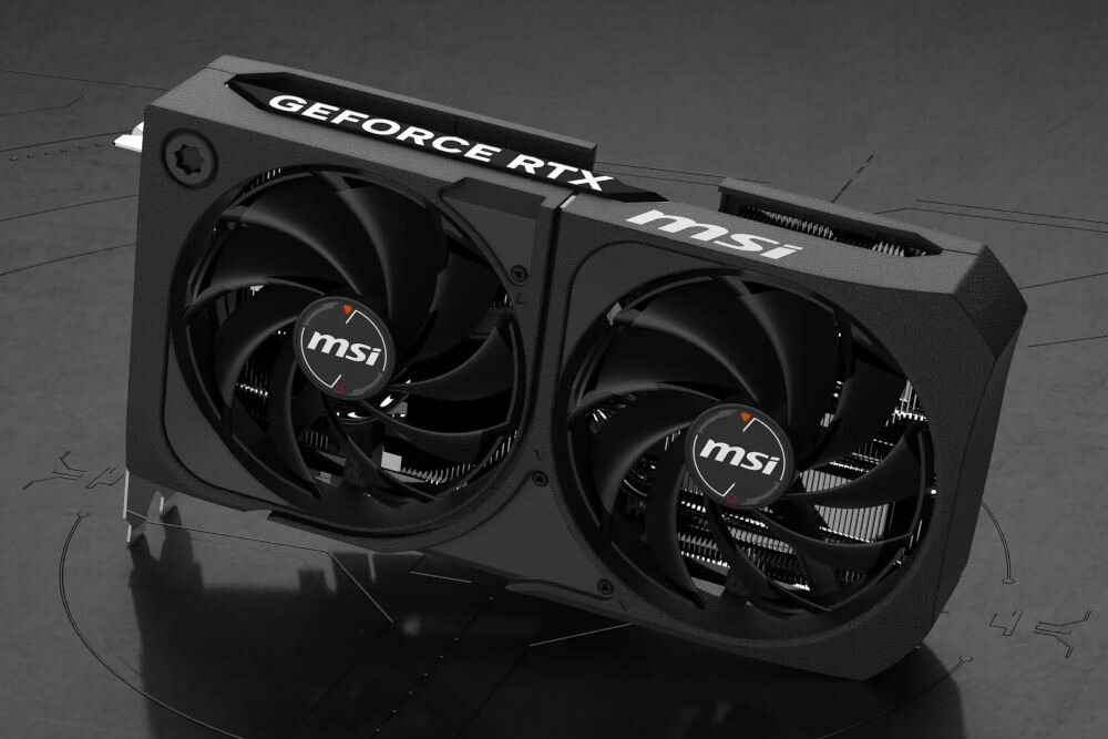 Komputer MAD DOG MASTERPIECE-I02DR32 Ultra 5-225F 32GB RAM 1TB SSD GeForce RTX5070 DLSS 4 Wi-Fi karta graficzna na ciemnym tle 12 gb GDDR7 PCIe 5.0 do 2557 MHz 6144 rdzeni CUDA do 8K G-SYNC® 4 wyjścia wideo