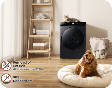 pet care usp Program Pet Care w Samsung DV16DG8600BVU4 – usuwa sierść i zapachy. Czystość i świeżość! W MediaExpert.