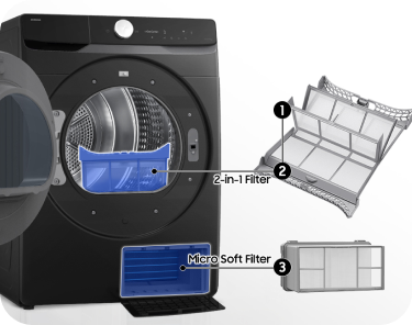 system filtrow usp Filtr 2w1 w Suszarce DV16DG8600BVU4. Skuteczne suszenie i ochrona tkanin na dłużej. Teraz w MediaExpert