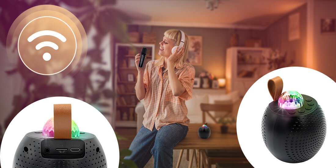 Zestaw karaoke MUSICMATE MM-SC150-B GLEAMSTAR - Głos, który zaskakuje każdego