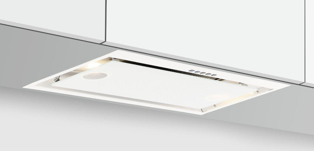 Okap AKPO WK-10 Neva Glass 60 filtr aluminiowy wyciąg pochłaniacz sterowanie elektroniczne Instalacja podszafkowa zabudowa wkład Oświetlenie LED filtr aluminiowy 60 db