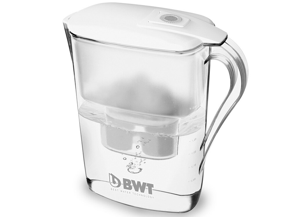Dzbanek filtrujący BWT Siljan + 1 wkład MG2+ Biały maksymalna wygoda, konstrukcja Easy-Fill, kompaktowy design Easy-Fit, ręczny wskaźnik wymiany filtra