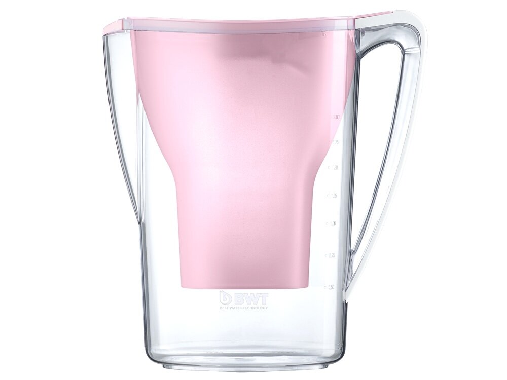 Dzbanek filtrujący BWT Aqualizer Home +1 wkład MG2+ Różowy zdrowa, smaczna woda, troska o zdrowie i bezpieczeństwo, wyjatkowy design, ergonomiczna rączka