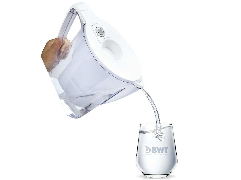 Dzbanek filtrujący BWT Aqualizer Home + 3 wkłady MG2+ konstrukcja Easy-Fill, kompaktowy design, ręczny wskaźnik wymiany filtra