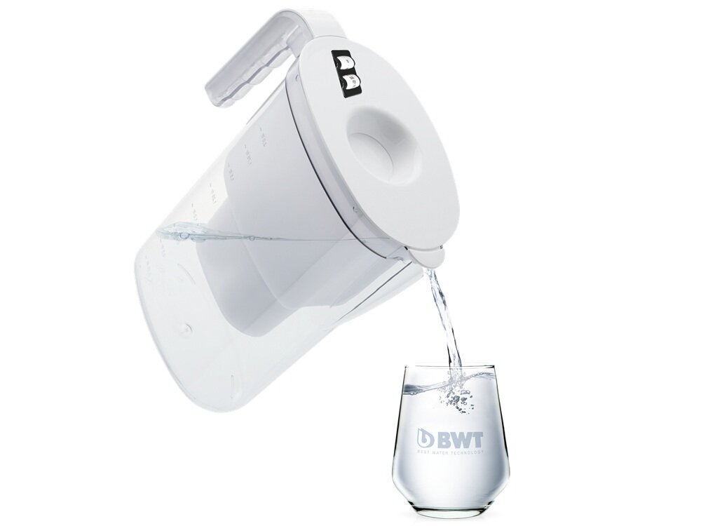 Dzbanek filtrujący BWT Vida + 5 wkłady MG2+ Biały woda wzbogacona o magnez, usuwanie metali ciężkich, lepszy smak, ochrona Twoich urządzeń