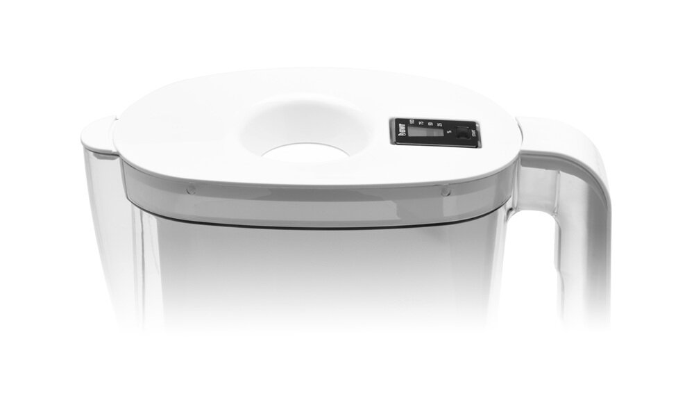 Dzbanek filtrujący BWT Vida + 5 wkłady MG2+ Biały konstrukcja Easy-Fill, kompaktowy rozmiar, wygodne przechowywanie, ręczny wskaźnik wymiany filtra