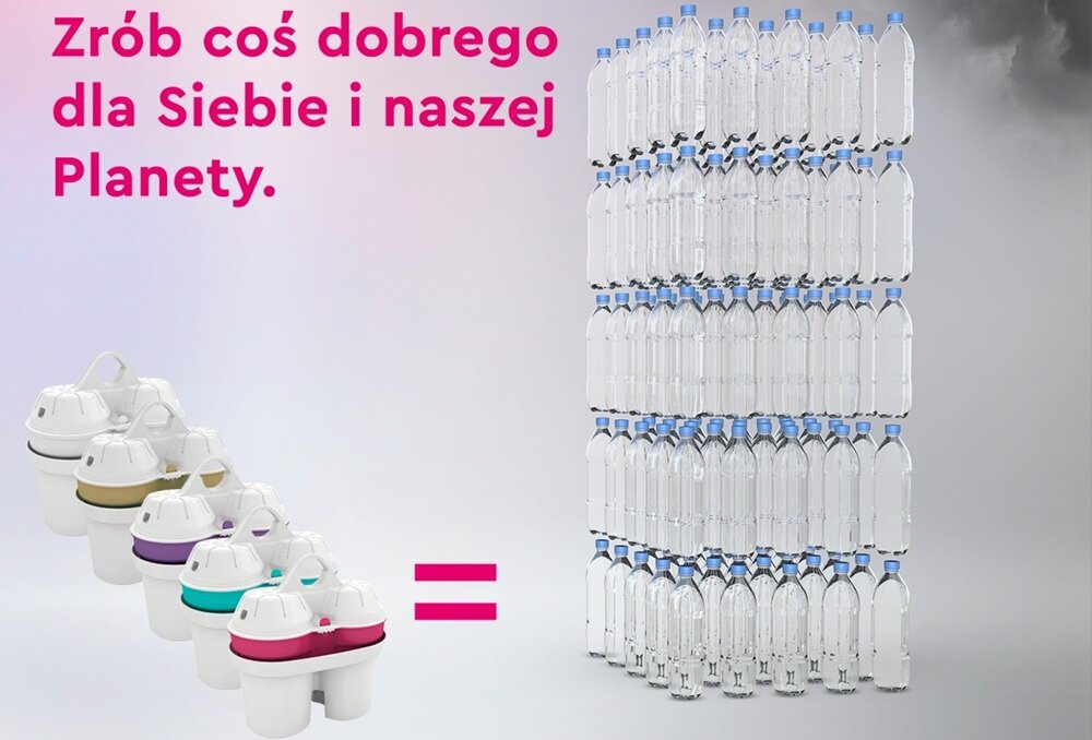 Wkład filtrujący Mineralizowana Magnezem Woda BWT 3 szt. ograniczenie plastiku, mniej plastikowych butelek, oszczędność pieniędzy