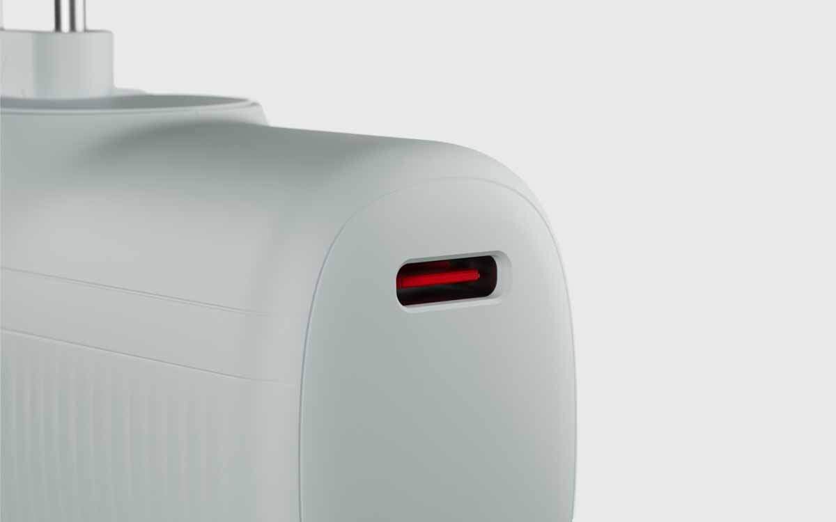 Powerbank SBS EcoPower EcoPower 5000 mAh wbudowane złącze USB-C szybkiemu ładowaniu o mocy do 10 W - zbliżenie na port USB-C