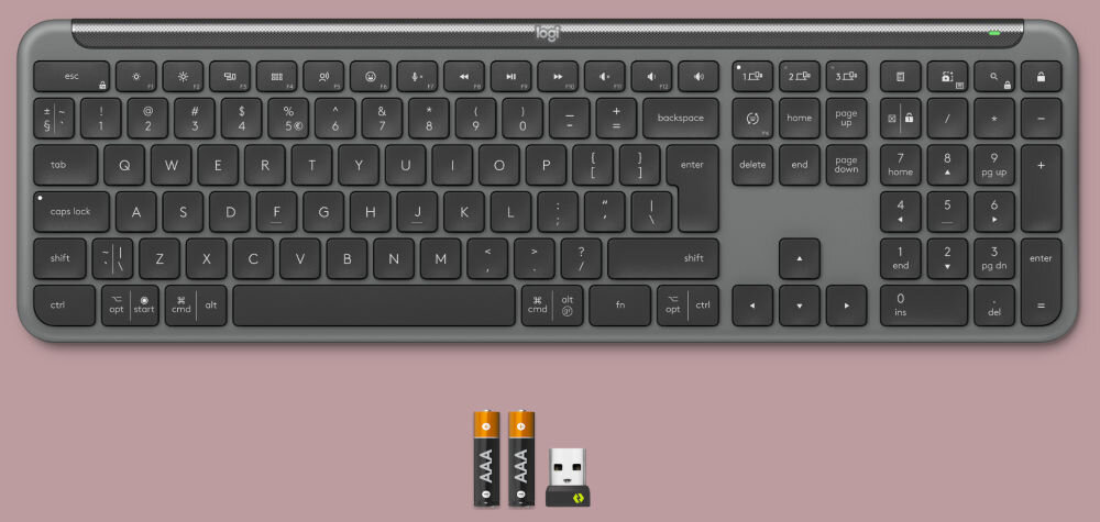Klawiatura LOGITECH K950 Grafitowy elementy zestaw