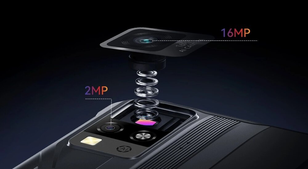 Blackview BV4800 Pro aparat 16MP 2MP AI HDR panorama fotografia smartfon