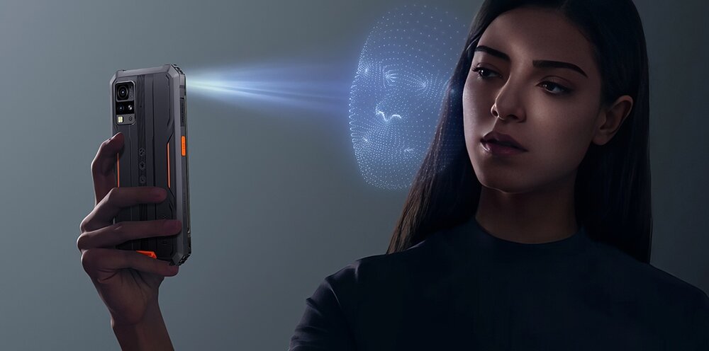 Blackview BV4800 Pro przedni aparat 8MP selfie rozmowy wideo face unlock