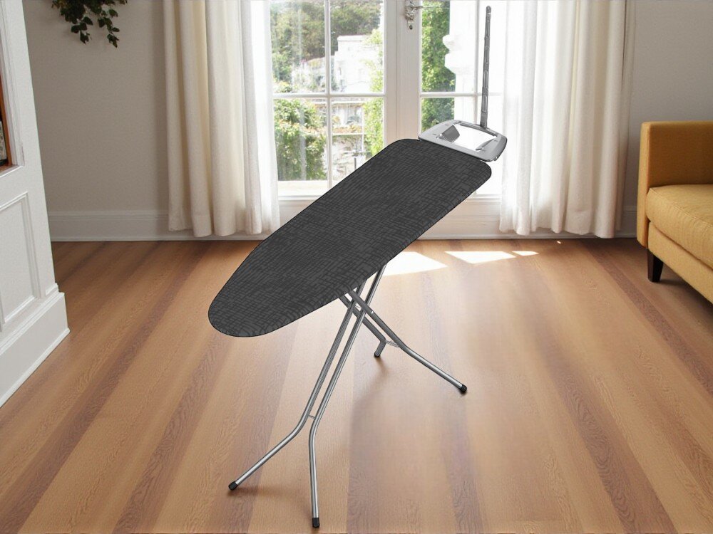 Deska do prasowania RORETS Athena Structure Grey 120 x 38 cm efektywne prasowanie deska kolorowy wzór siatkowy blat