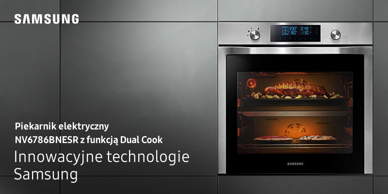Piekarnik elektryczny z funkcją Dual Cook