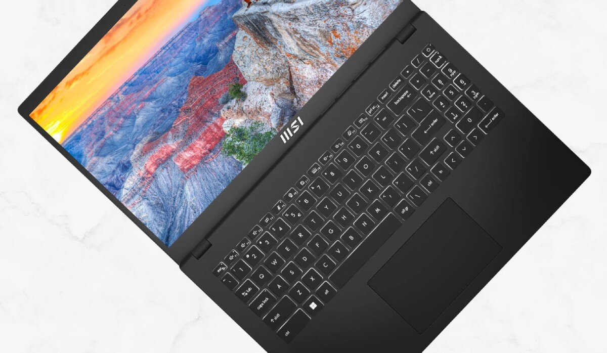 Laptop MSI Modern 15 B12MO 15.6 IPS i5-1235U 16GB RAM 512GB SSD Windows 11 Home touchpad odchylana pokrywa gesty