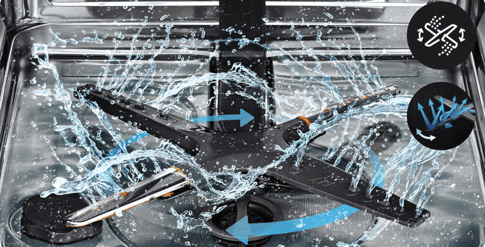 ZMYWARKA LG DB476TXS QuadWash cztery ramiona intensywne delikatne mycie dokładne czyszczenie