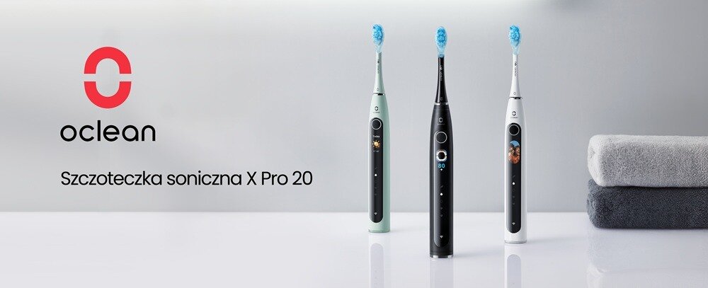Szczoteczka Oclean X Pro 20 Czarna kv początek opisu