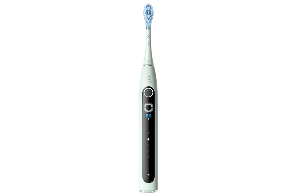 Szczoteczka soniczna OCLEAN X Pro 20 Miętowy bezpieczne użytkowanie, elastyczna konstrukcja, dopasowana do kształtu zębów, skuteczne czyszczenie zabrudzeń