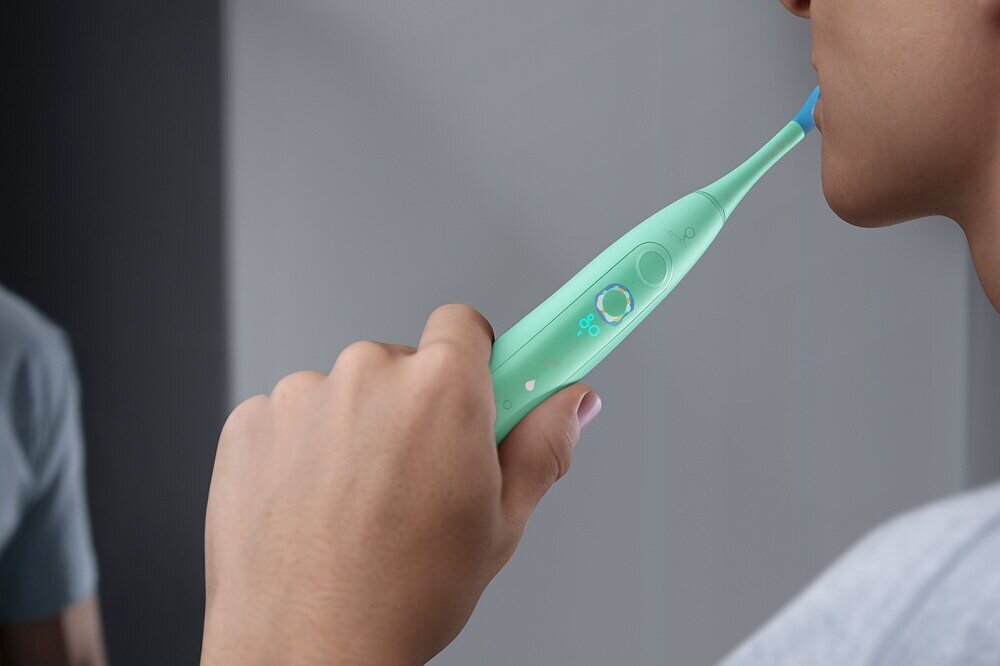 Szczoteczka soniczna OCLEAN X Pro 20 Miętowy mocny silnik, 12 stref szczotkowania, skuteczne czyszczenie jamy ustnej