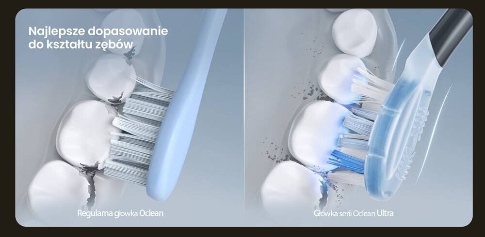 Szczoteczka soniczna OCLEAN X Pro 20 Miętowy 4 fabryczne tryby pracy, codzienna rutyna, szybkie czyszczenie, dokadne czyszczenie, delikatne czyszczenie oraz wybielanie