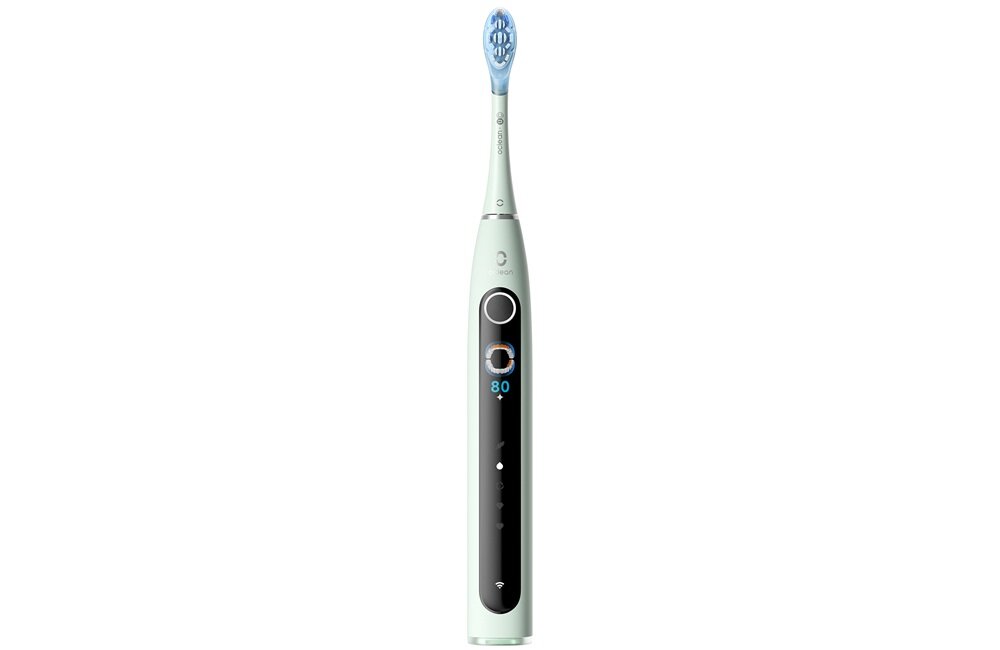 Szczoteczka soniczna OCLEAN X Pro 20 Miętowy statystyka ostatniego czyszczenia, wbudowany ekran LCD, dokładniejsze szczotkowanie