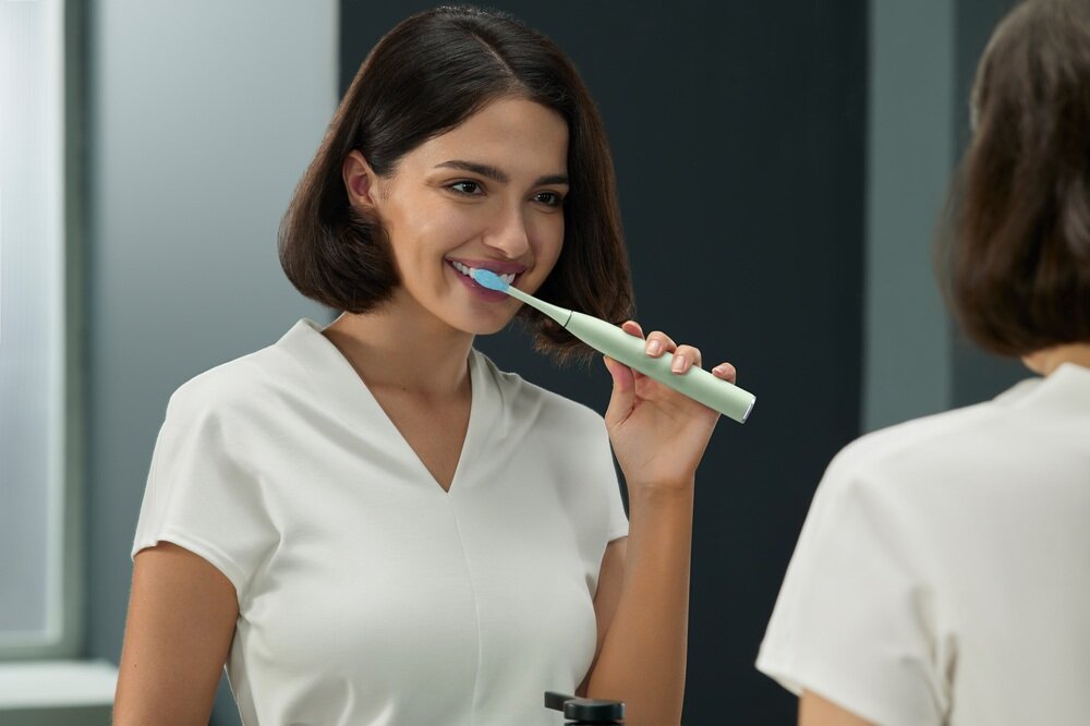 Szczoteczka soniczna OCLEAN X Ultra 20 Miętowy kv początek opisu