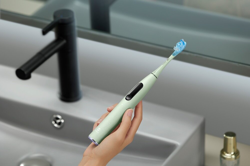 Szczoteczka soniczna OCLEAN X Ultra 20 Miętowy dotykowy ekran, informacje o dokładności mycia zębów