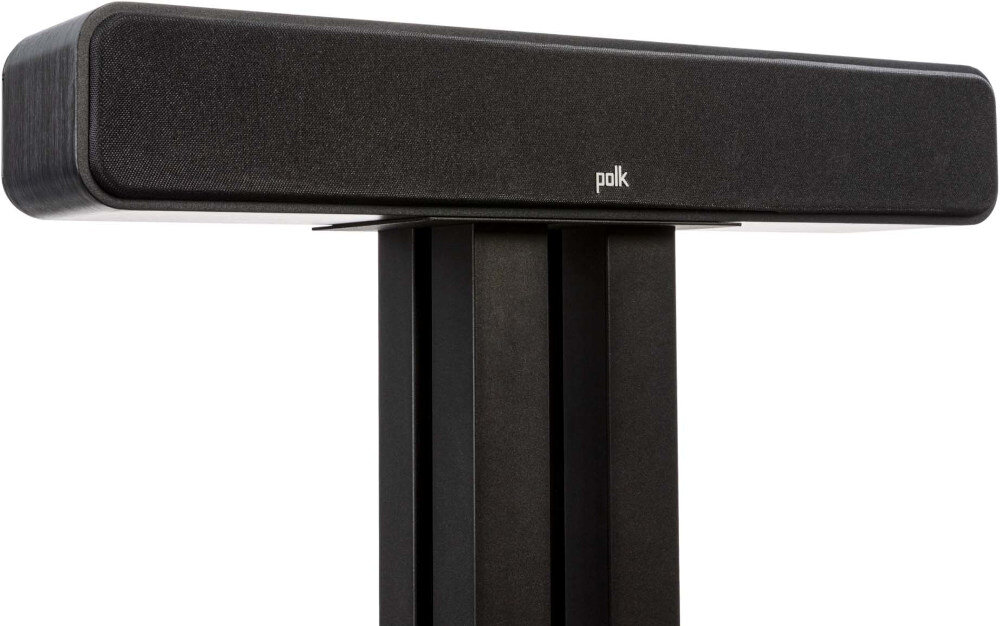 Kino domowe DENON AVR-X1800 + POLK AUDIO Signature elite ES60 + ES15 + ES35C -Denon Remote App – zdalne sterowanie amplitunerem, konfiguracja dźwięku, wygoda użytkowania, kolumna centralna po skosie na podstawce