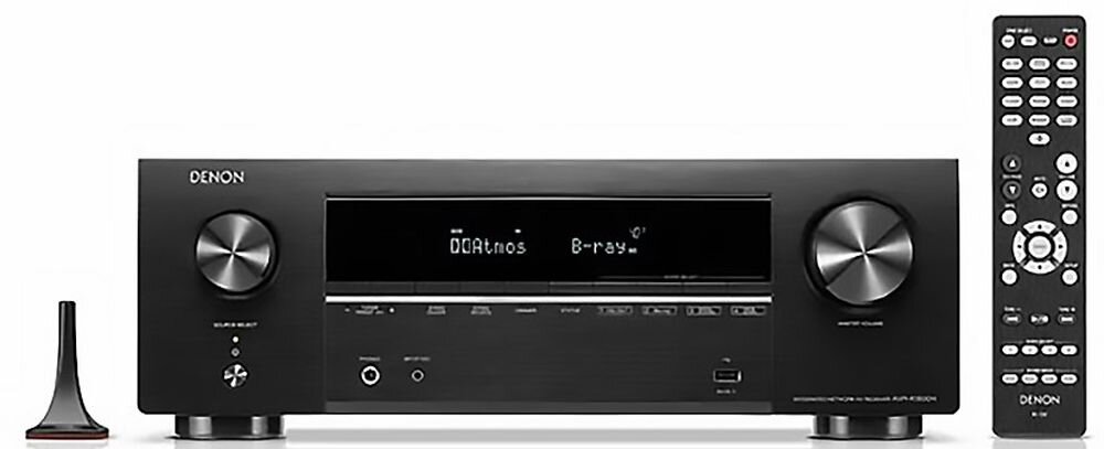 Zestaw kina domowego DENON AVR-X1800 + POLK AUDIO XT60/XT15/XT30C, 7.2 kanałów, 1015 W, komponentowy system kina domowego, amplituner na białym tle