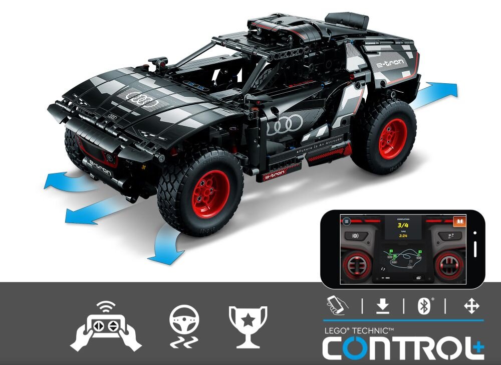 LEGO Technic Audi RS Q e-tron 42160 klocki elementy zabawa łączenie figurki akcesoria figurka zestaw