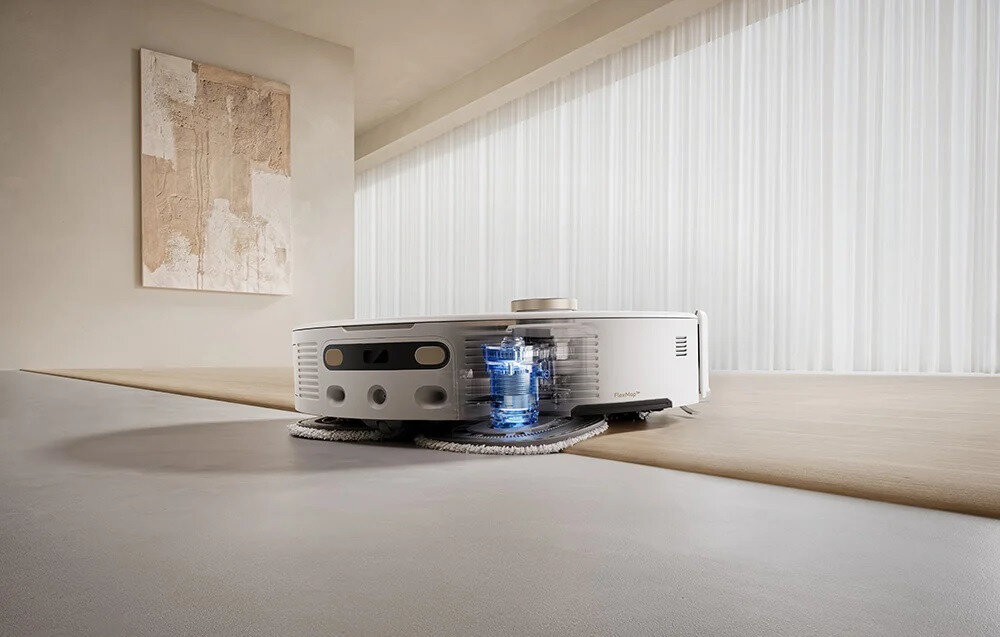 Robot sprzątający MOVA V50 Ultra Biały Czyste dywany i gładkie podłogi CleanLift™ ochrona wilgoć dostosowując tryb czyszczenia