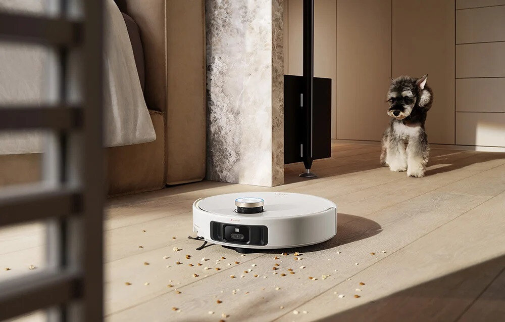 Robot sprzątający MOVA V50 Ultra Complete Biały Pielęgnacja bez dotykania kurzu JetSpray Dryboard™ suszenie UV automatyczne opróżnianie worek pojemność czas sterylizacja UV suszenie temperatura