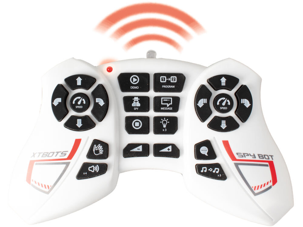 Zabawka interaktywna XTREM BOTS James The Spy Bot tryb szpiega zmieniacz głosu sterowanie klaśnięciem programowanie do 50 akcji
