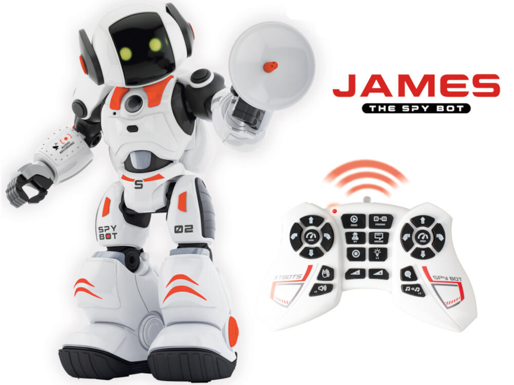 Zabawka interaktywna XTREM BOTS James The Spy Bot robot pilot logiczne myślenie kreatywne myslenie świat stem programowanie pomysł na prezent