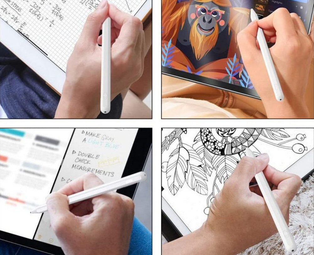 Rysik TECH-PROTECT UltraPrecise Magnetic Stylus Biały mechanizm narzędzie grafika czułość precyzja komfort magnetyczne rozwiązanie obsługa ładowanie dioda LED