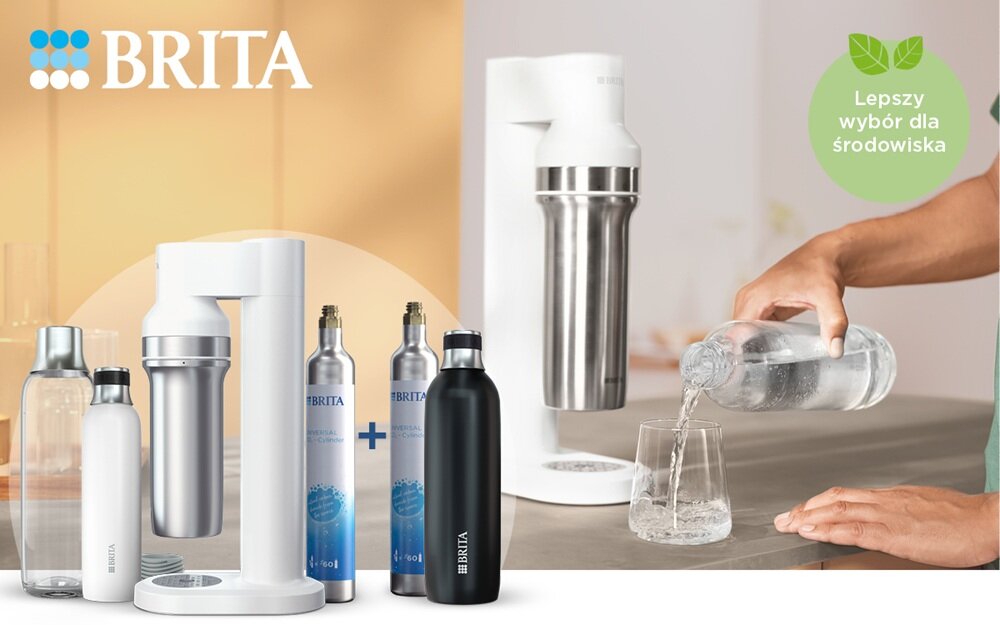 Saturator BRITA Soda TRIO Biały kv początek opisu