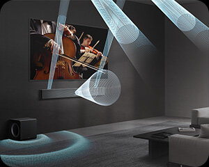 300x240 2 Wielokanałowy dźwięk przestrzenny 3.1.2 w soundbarze Samsung QS700F. Soundbar dostępny w sklepach X-Kom.