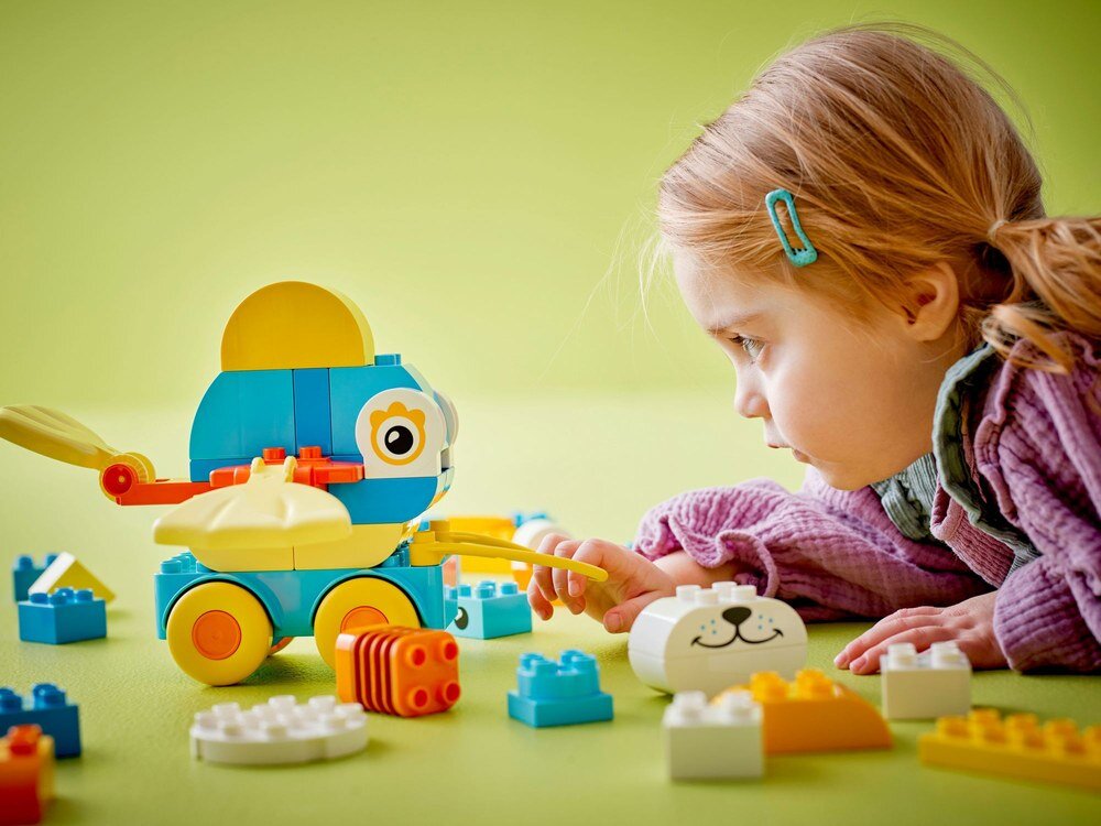 LEGO 10448 DUPLO 3 w 1 Zwierzątka na kółkach ruchome elementy zabaweki