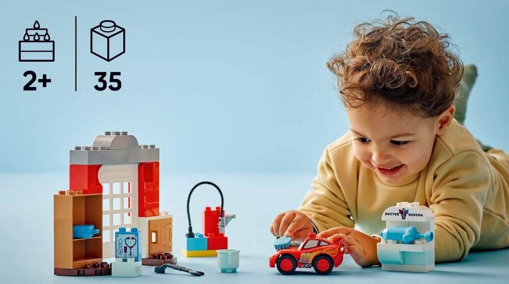 LEGO 10456 DUPLO Disney Wizyta McQueena w warsztacie Wójta elementy opis konstrukcji wiek