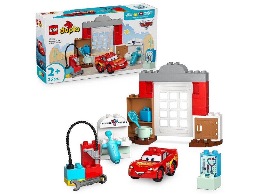 LEGO 10456 DUPLO Disney Wizyta McQueena w warsztacie Wójta Zestaw