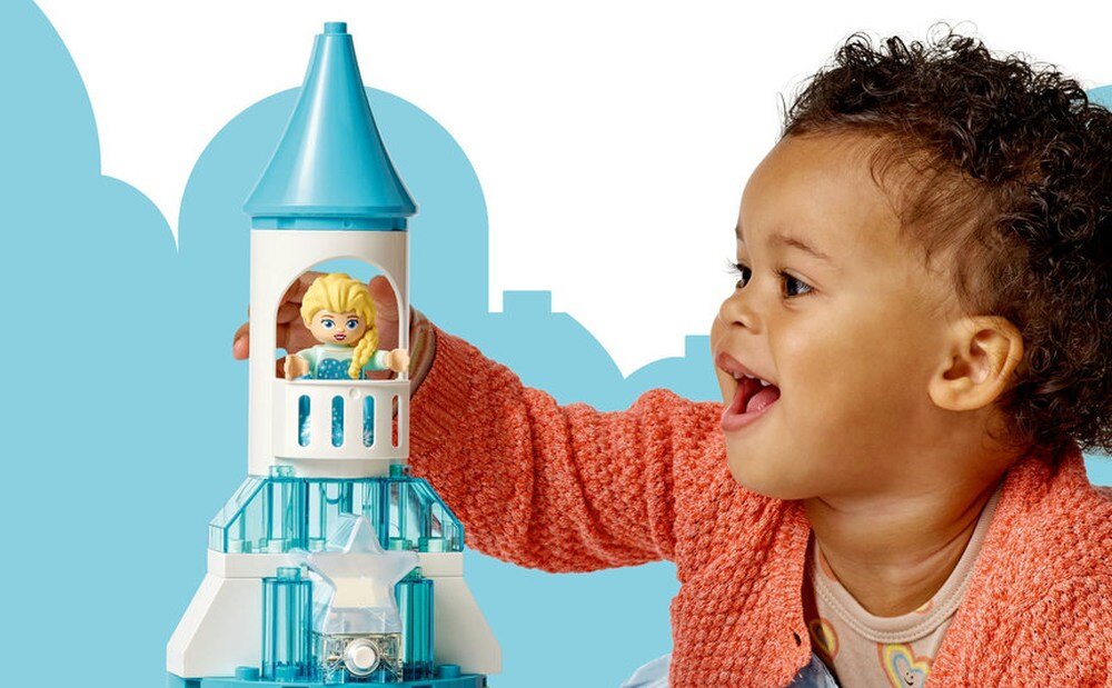 LEGO 10455 DUPLO Disney Przyjęcie w lodowym zamku Anny i Elzy  detale zabawa 