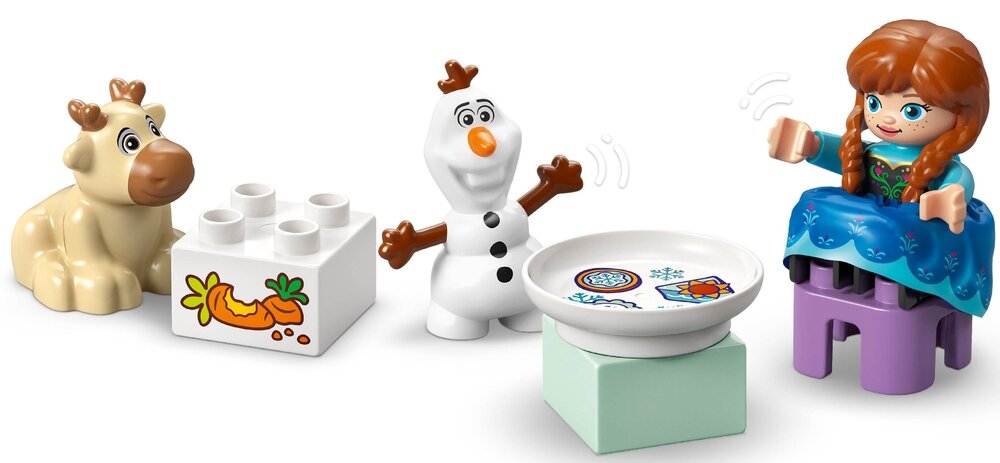 LEGO 10455 DUPLO Disney Przyjęcie w lodowym zamku Anny i Elzy  36 cm wysokości, 56 cm szerokości i 21 cm głębokości Prezent
