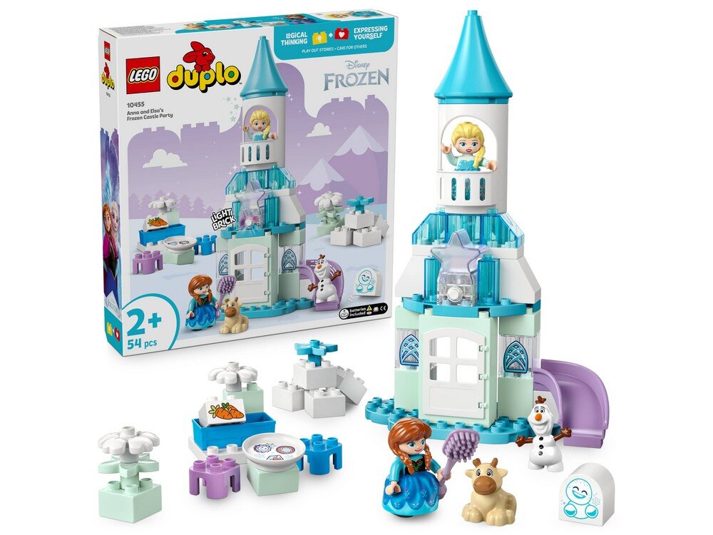 LEGO 10455 DUPLO Disney Przyjęcie w lodowym zamku Anny i Elzy Zestaw 