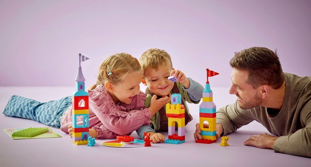 LEGO 10450 DUPLO Gra Zamek Hopsy  elementy opis konstrukcji wiek
 