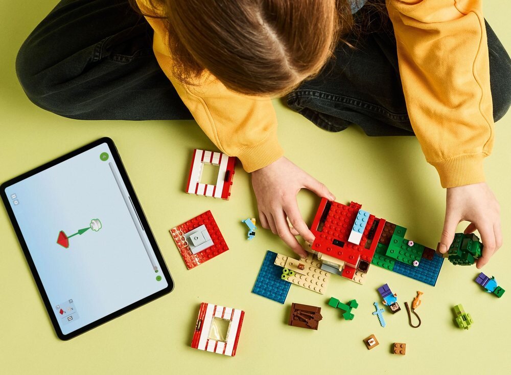 LEGO 21275 Minecraft Dom TNT w dżungli dziecko buduje zestaw zdolności manualne rozwój dziecka koordynacja umiejętności wyobraźnia