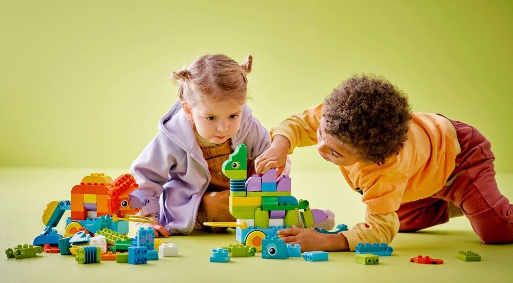 LEGO 10451 DUPLO 3 w 1 Dinozaury na kółkach elementy opis konstrukcji wiek
