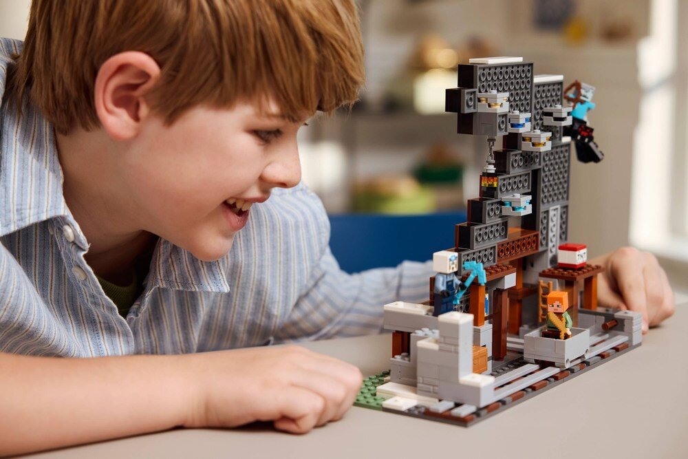 LEGO 21277 Minecraft Kilofowa kopalnia elementy opis konstrukcji wiek
