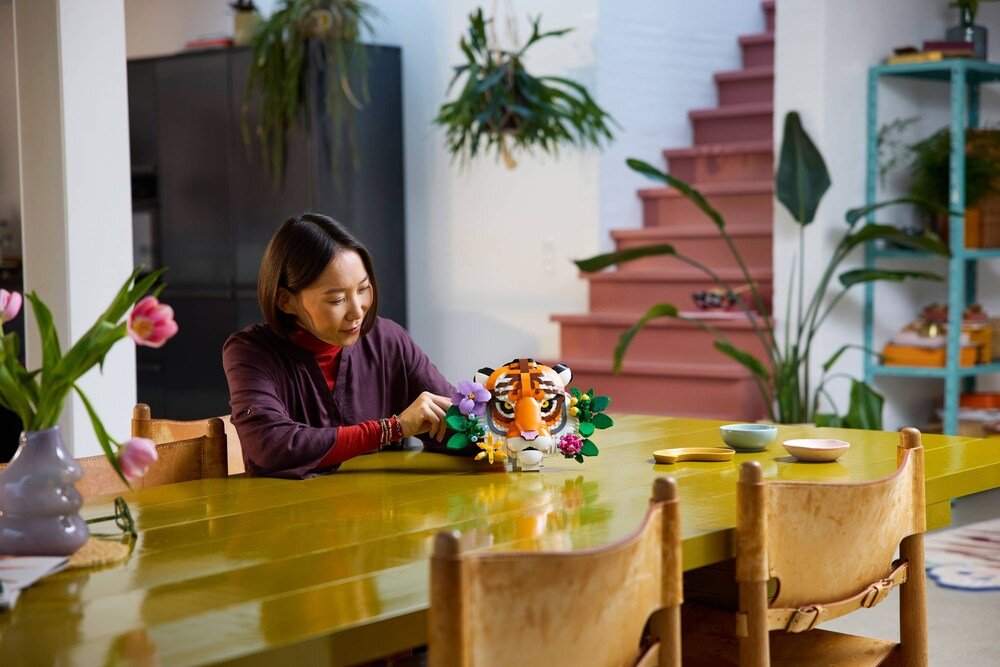 LEGO 31217 Art Kolekcja zwierząt - tygrys relaks spędzanie czasu kreatywne myślenie koordynacja