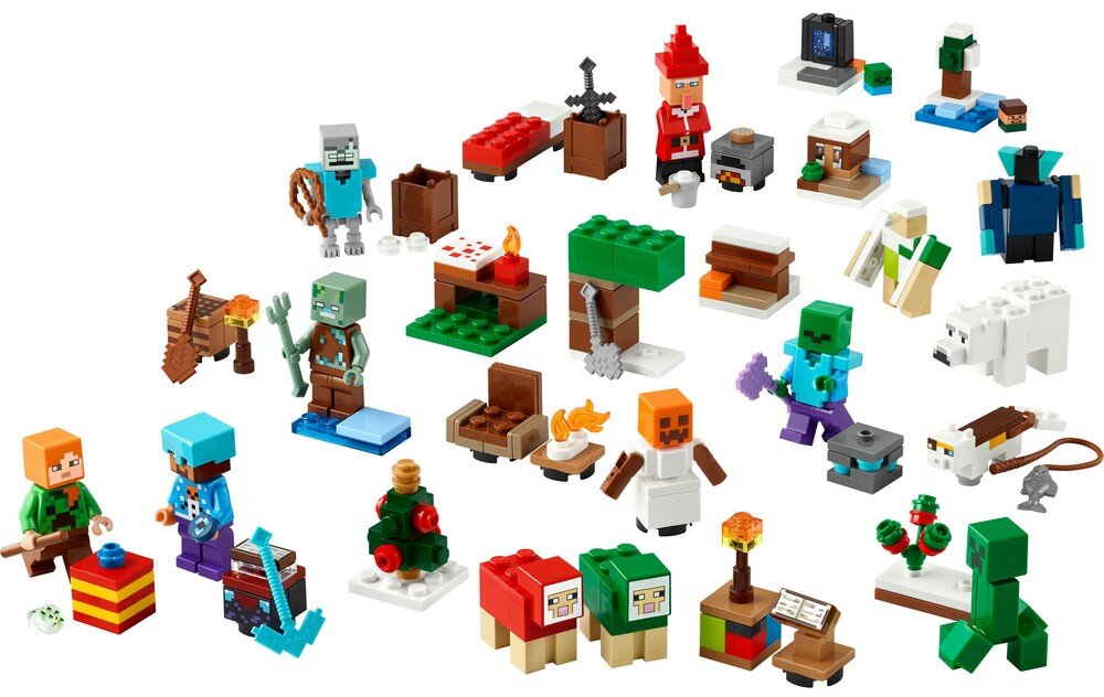 LEGO 21280 Minecraft Kalendarz adwentowy na 2025 rok dla dzieci odgrywanie ról zabawa   